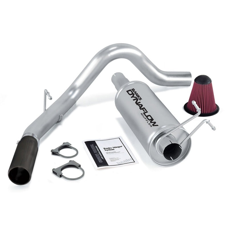 Banks Power 99-04 Ford 6.8L Ext/Crew S/D Stinger System - SS Single Exhaust w/ Black Tip Performance Packages Banks Power