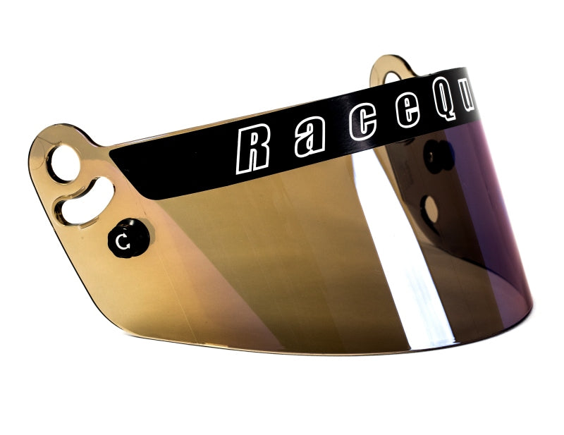 RaceQuip PRO Series Shield - Blue Iridium Helmets and Accessories Racequip