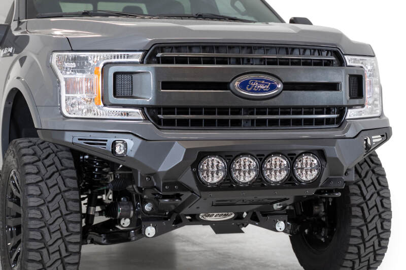 Addictive Desert Designs 18-20 Ford F-150 Bomber Front Bumper w/ 4 Rigid 360 6IN Mounts Bumpers - Steel Addictive Desert Designs