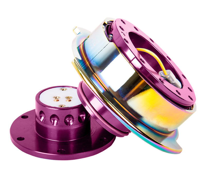 NRG Quick Release Gen 2.5 - Purple Body / Neochrome Ring Quick Release Adapters NRG