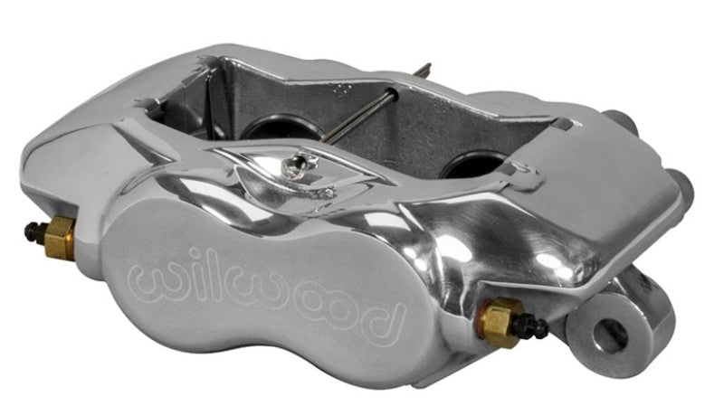 Wilwood Caliper-Forged Dynalite Polished 1.75in Pistons .81in Disc Brake Calipers - Perf Wilwood