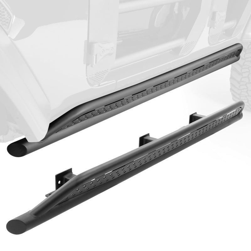Go Rhino 14-24 Toyota 4Runner (4dr) (Excl. KDDS System) Frame Mount Sliders - Tex. Blk Frame Sliders Go Rhino