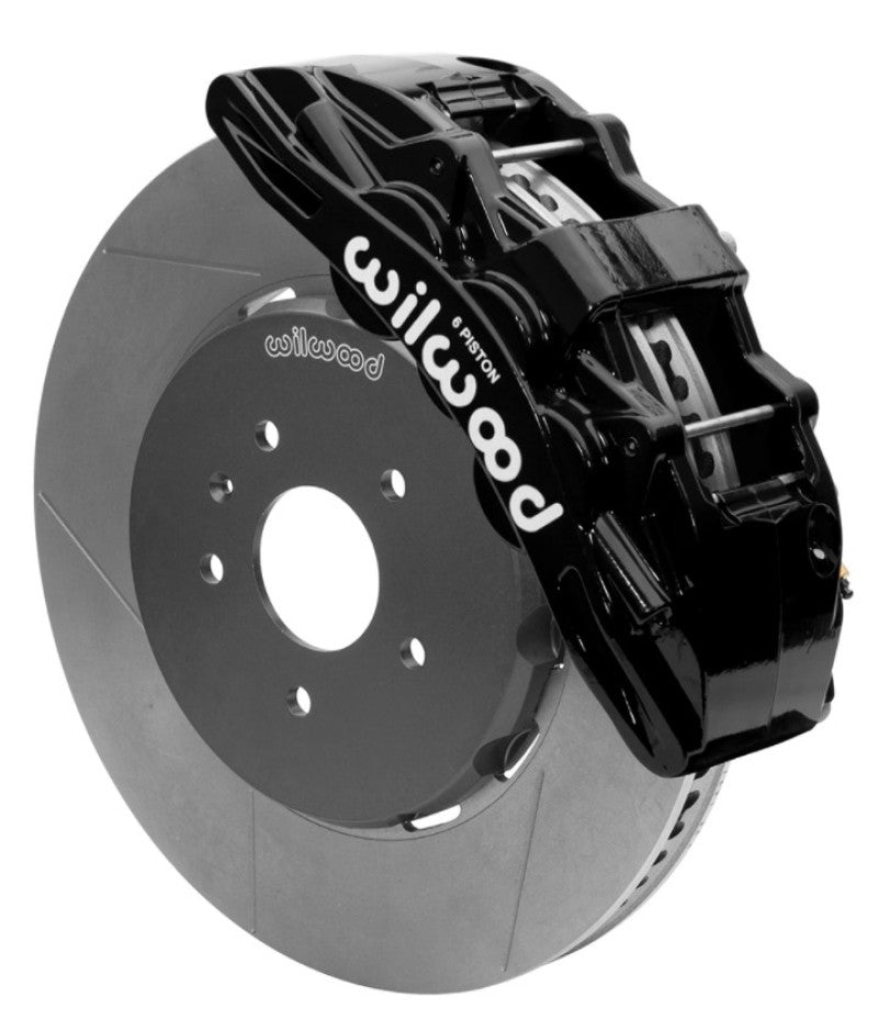 Wilwood SX6R Front Brake Kit 15in Slotted Black w/ Lines 14+ Chevy Corvette C7 Wheel Hubs Wilwood