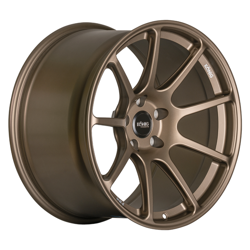 Konig Forged F5R 18x9 5x112 ET42 Satin Bronze Wheel (Knurled Bead) Wheels - Forged Konig