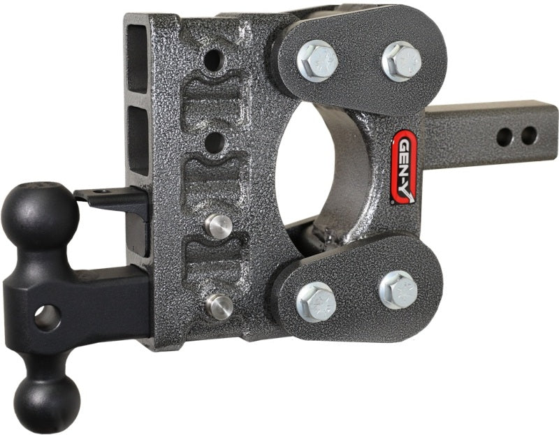 Gen-Y The Boss Torsion-Flex 2in Shank 5in Drop 10K Hitch w/GH-031 Dual-Ball/GH-032 Pintle Lock Hitch Receivers GEN-Y Hitch