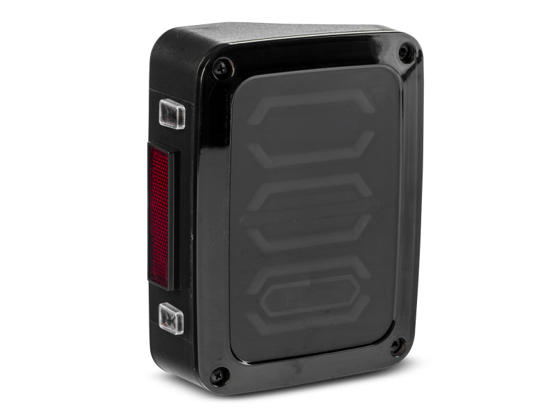 Raxiom 07-18 Jeep Wrangler JK LED Tail Lights- Black Housing (Smoked Lens) Tail Lights Raxiom
