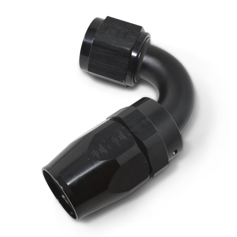Russell Performance -10 AN Black 120 Degree Full Flow Swivel Hose End Fittings Russell