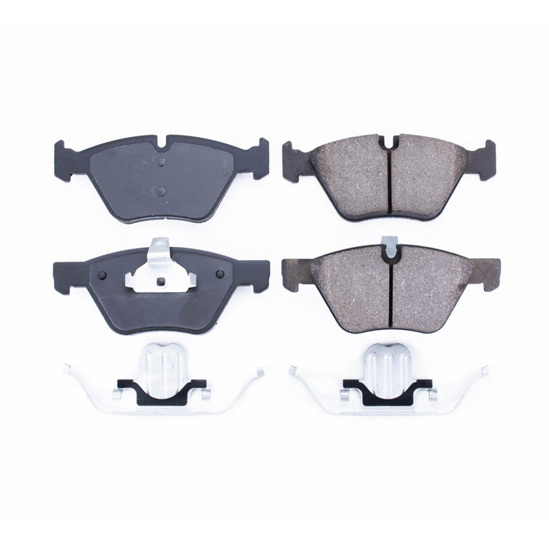 Power Stop 08-13 BMW 128i Front Z17 Evo Ceramic Brake Pad w/Hardware Brake Kits - Performance Blank PowerStop