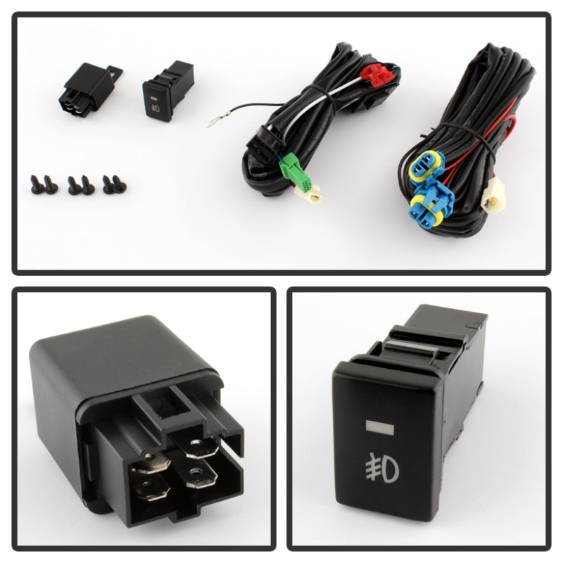 Spyder Mitsubishi Mirage 2014+ OEM Fog Lights w/Switch Clear FL-MM2014-C Fog Lights SPYDER