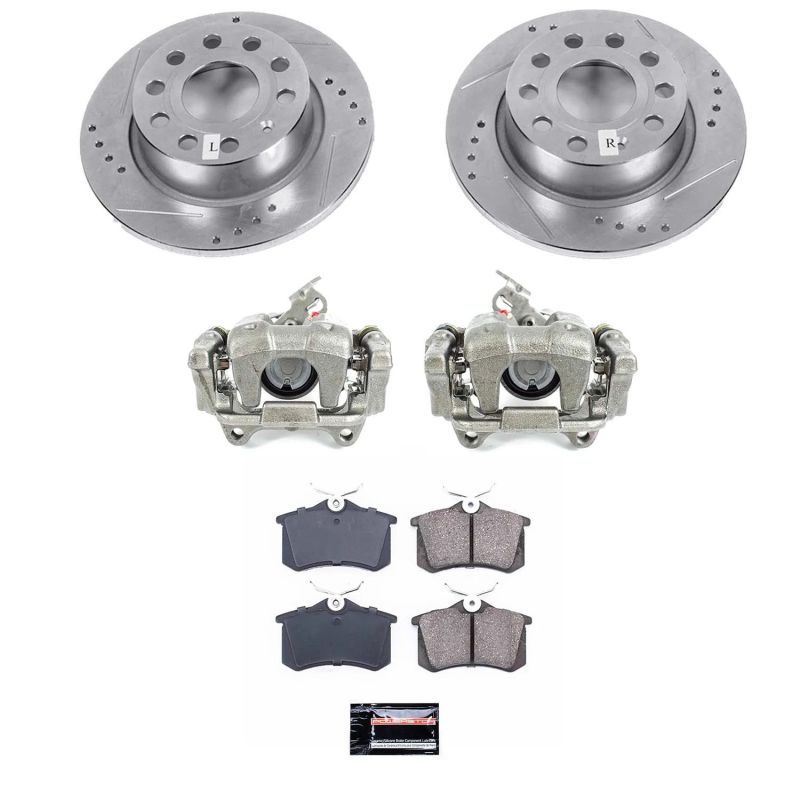 Power Stop 2019 Volkswagen Beetle Rear Autospecialty Brake Kit w/Calipers Brake Kits - OE PowerStop