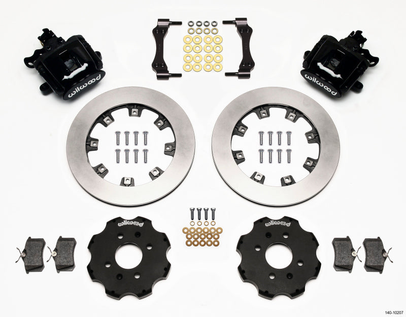 Wilwood Combination Parking Brake Rear Kit 12.19in Civic / Integra Disc 2.39 Hub Offset Brake Calipers - Perf Wilwood