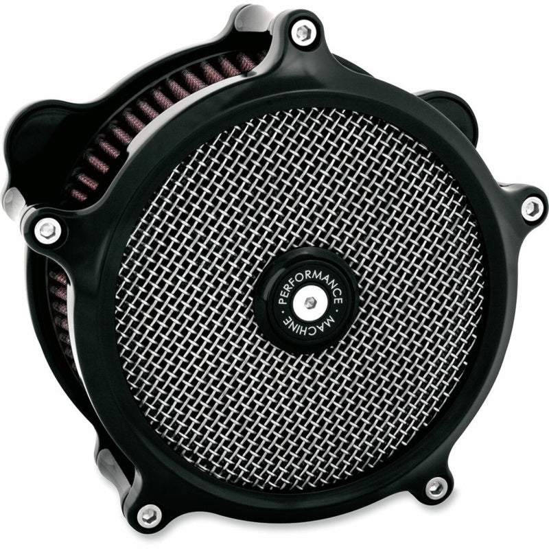 Performance Machine Air Cleaner - Black Ano Air Filters - Direct Fit Performance Machine