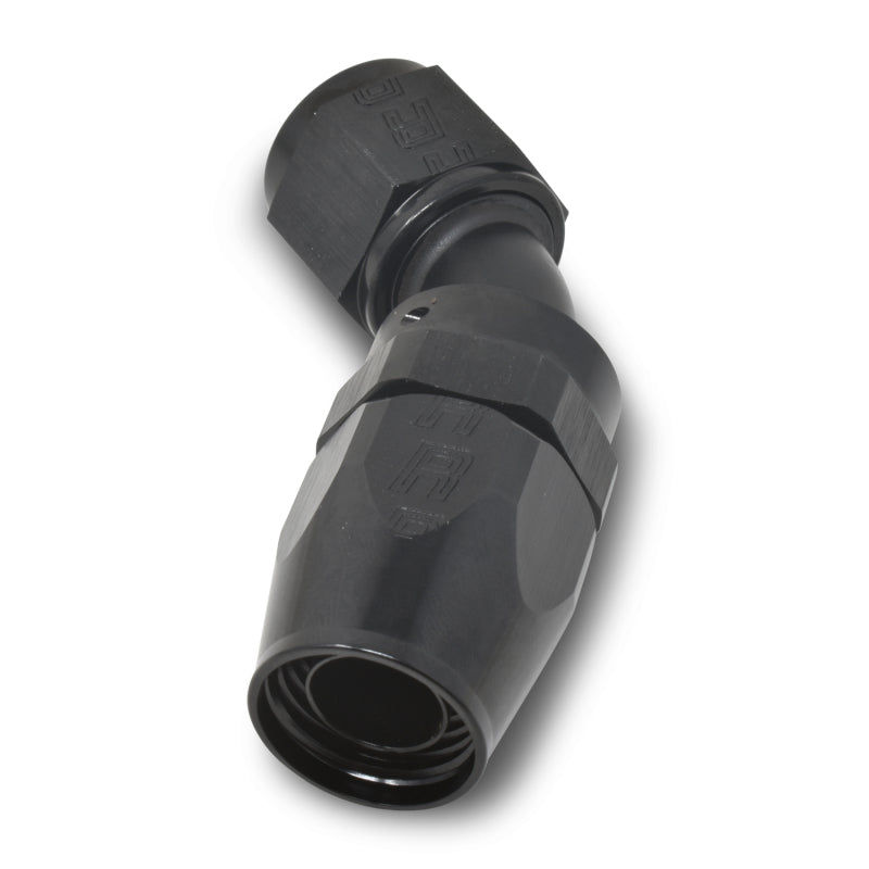 Russell Performance -10 AN Black 45 Degree Full Flow Hose End Fittings Russell