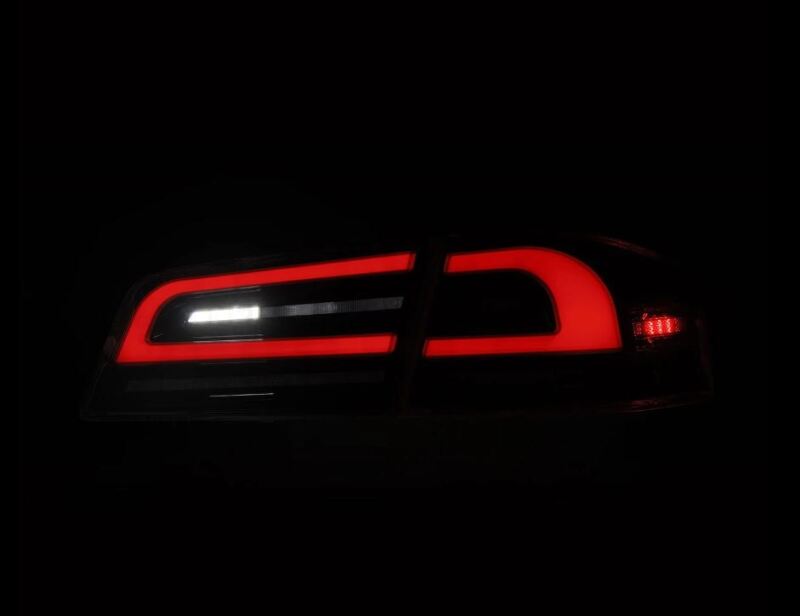 AlphaRex 12-21 Tesla Model S LUXX-Series LED Tail Lights - Black Tail Lights AlphaRex
