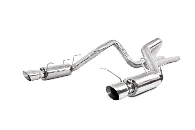 MBRP 11-14 Ford Mustang GT 5.0L Dual Split Rear Race Version T409 3in Cat Back Exhaust System Catback MBRP