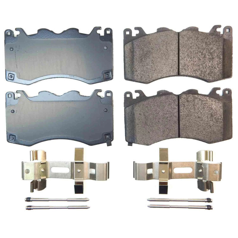 Power Stop 2024 Ford Mustang Front Z17 Evo Ceramic Brake Pad w/Hardware Brake Kits - Performance Blank PowerStop