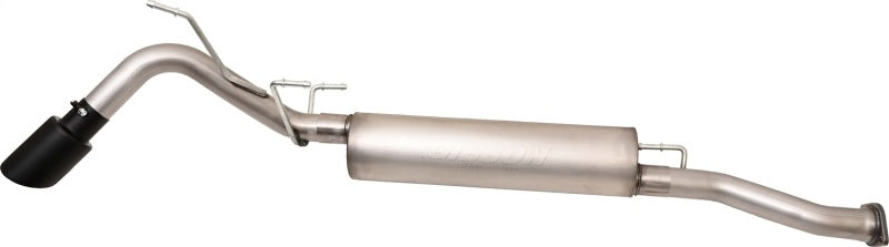 Gibson 16-22 Toyota Tacoma 3.5L 2.5in Cat-Back Single Exhaust System Stainless - Black Elite Catback Gibson