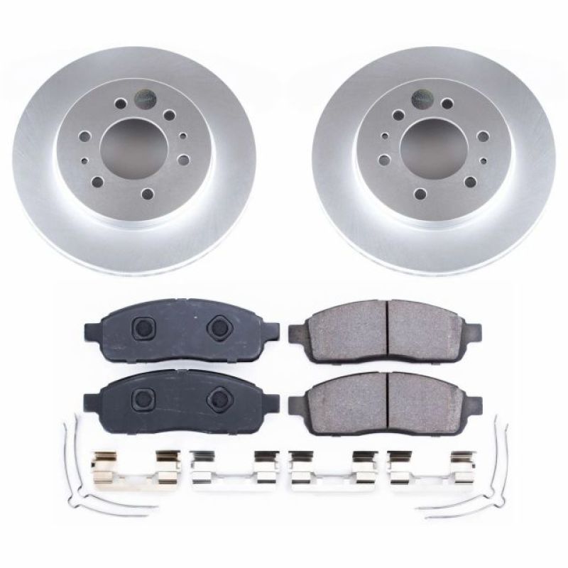 Power Stop 2009 Ford F-150 Front Z17 Evolution Geomet Coated Brake Kit Brake Kits - Performance Blank PowerStop