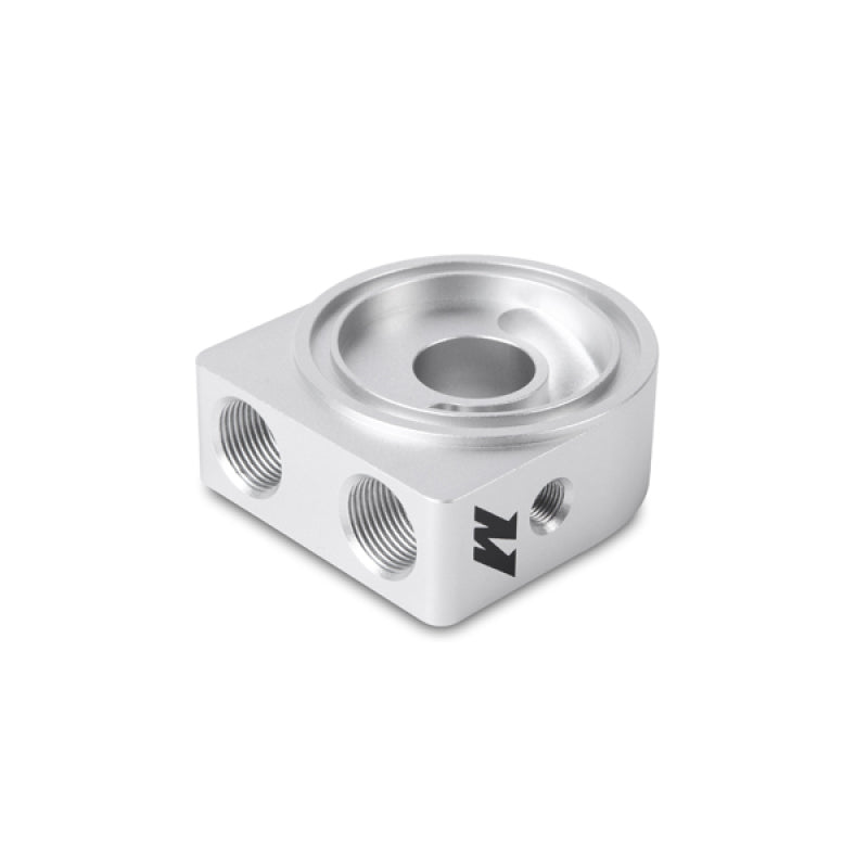 Mishimoto Silver M20 Oil Sandwich Plate Oil Filter Blocks Mishimoto