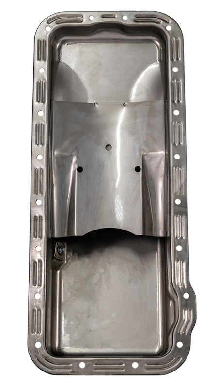 Moroso Ford 352-428 FE Stock (w/Front Sump) Wet Sump 5qt 5in Steel Oil Pan Oil Pans Moroso