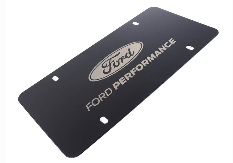 Ford Racing Black Stainless Steel Marque Plate License Plates Ford Racing