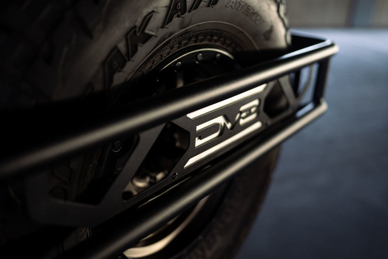 DV8 Offroad 21-23 Ford Bronco Spare Tire Guard & Accessory Mount Hitch Receivers DV8 Offroad