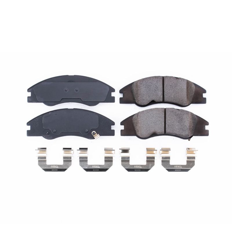 Power Stop 05-09 Kia Spectra Front Z17 Evolution Ceramic Brake Pads w/Hardware Brake Pads - OE PowerStop