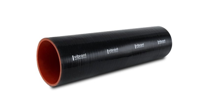 Vibrant Straight Hose Coupler 4.25in ID x 12in Long - Black Silicone Couplers & Hoses Vibrant