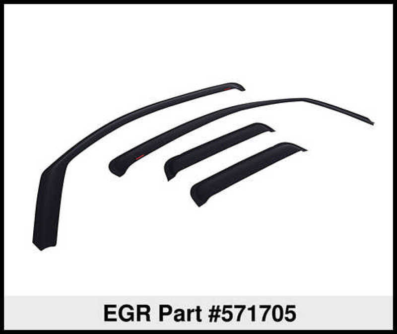 EGR 07-12 Chev Silverado 1500/2500/3500 Crw Cb In-Channel Window Visors - Set of 4 - Matte Wind Deflectors EGR