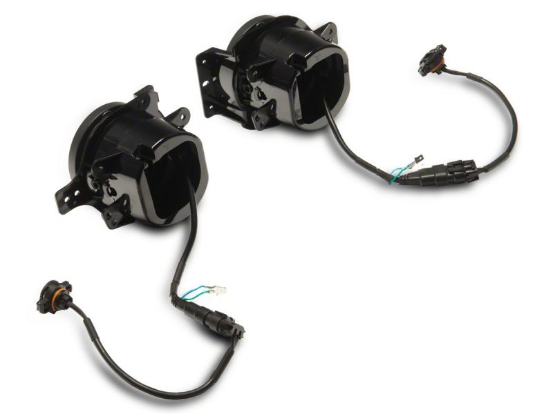 Raxiom 18-23 Jeep Wrangler JL Axial Series 9-In Angel Eye LED Headlights- Blk Housing (Clear Lens) Headlights Raxiom