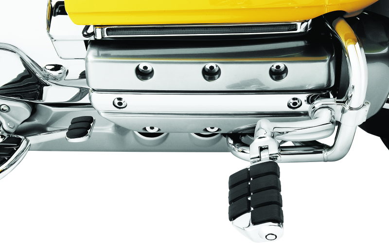 Kuryakyn Dually ISO Pegs With 1inch Clamp Chrome (Pair) Footpegs Kuryakyn