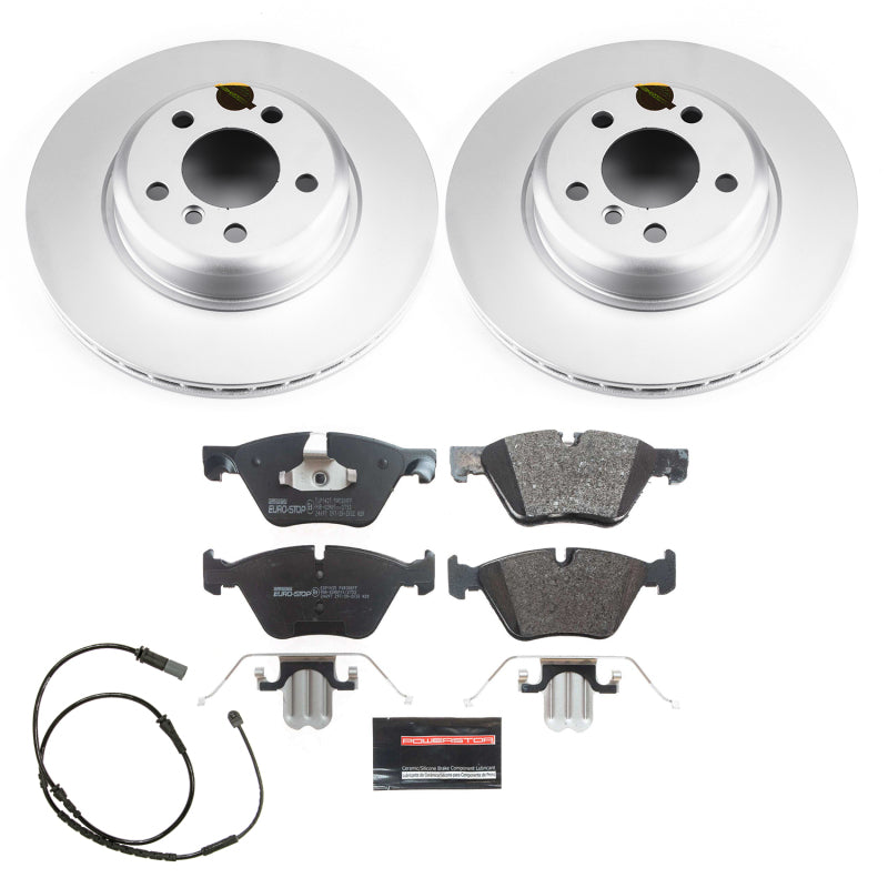 Power Stop 11-16 BMW 528i Front Euro-Stop Brake Kit Brake Kits - OE PowerStop