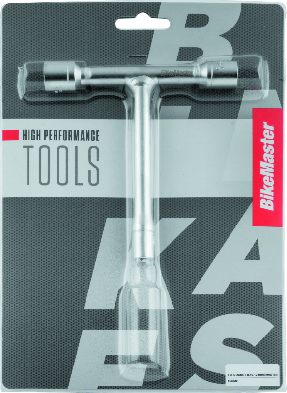 BikeMaster T-Handle 3-Way Socket - 8mm/10mm/12mm Tools BikeMaster