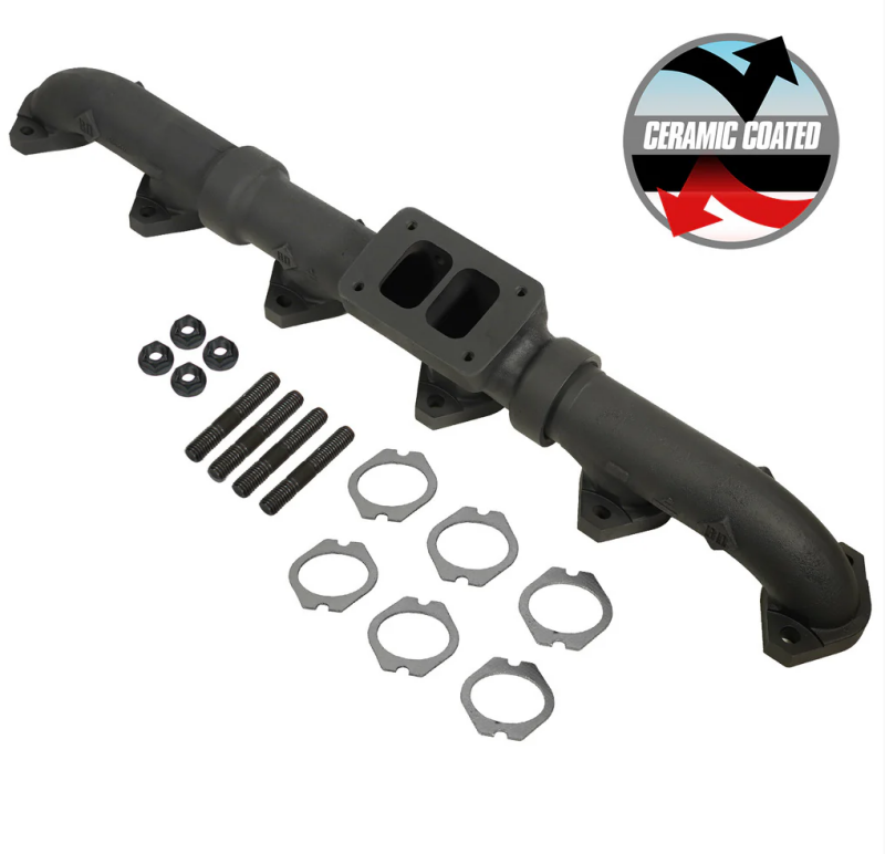BD Diesel 93-98 Caterpillar 3406E / 99-03 C15 Non-Acert CAT T6 Ceramic Coated Exhaust Manifold Headers & Manifolds BD Diesel