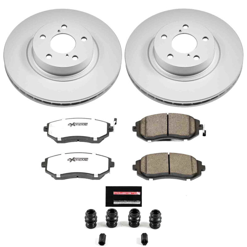 Power Stop 05-06 Saab 9-2X Front Z26 Coated Brake Kit Brake Kits - Performance D&S PowerStop
