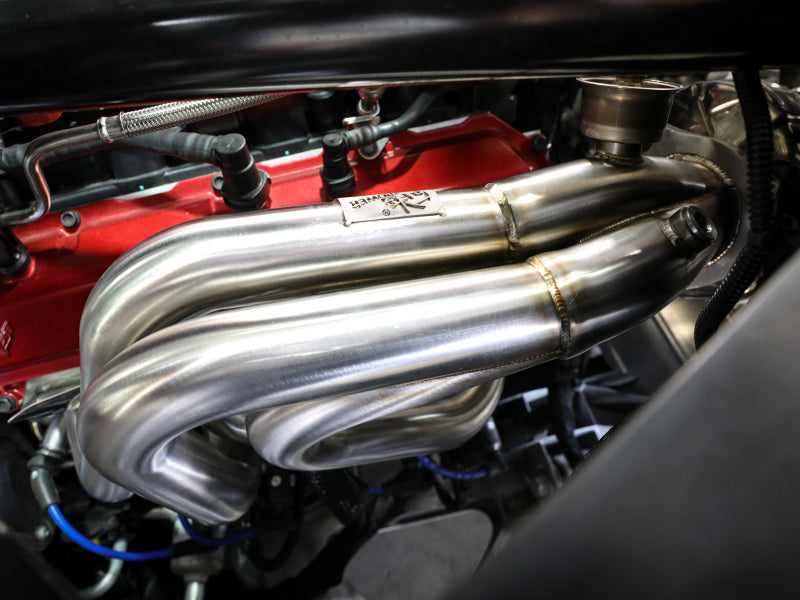 aFe Twisted 304SS Header 2020 Chevy Corvette (C8) 6.2L V8 - Brushed Headers & Manifolds aFe