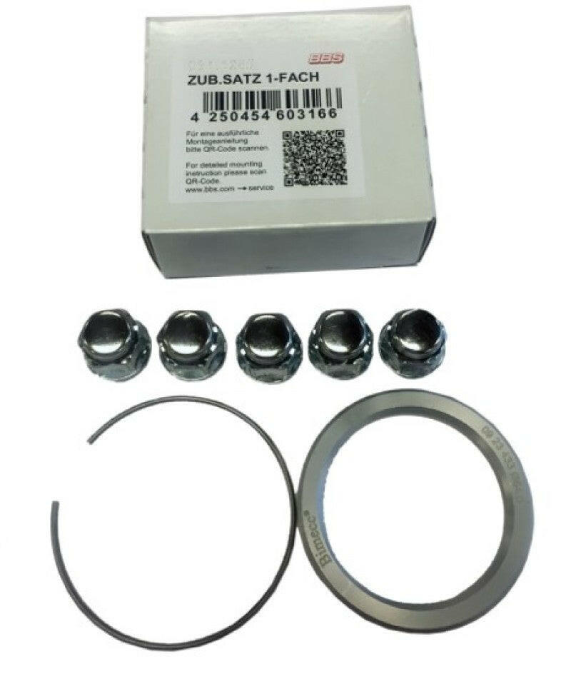 BBS PFS KIT - Lexus 5x120 - Includes 82mm OD - 60mm ID Ring / 82mm Clip / Lug Nuts Wheel Spacers & Adapters BBS