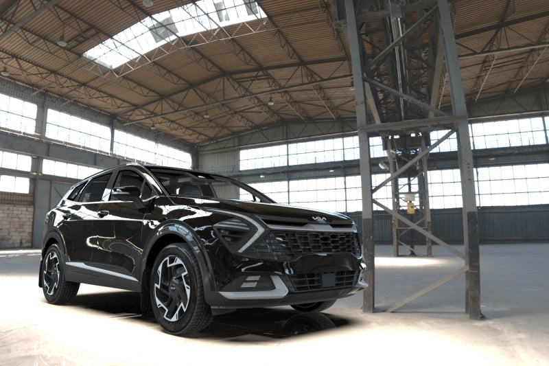 Rally Armor 23-25 Kia Sportage Black UR Mud Flap w/ Metallic Black Logo Mud Flaps Rally Armor