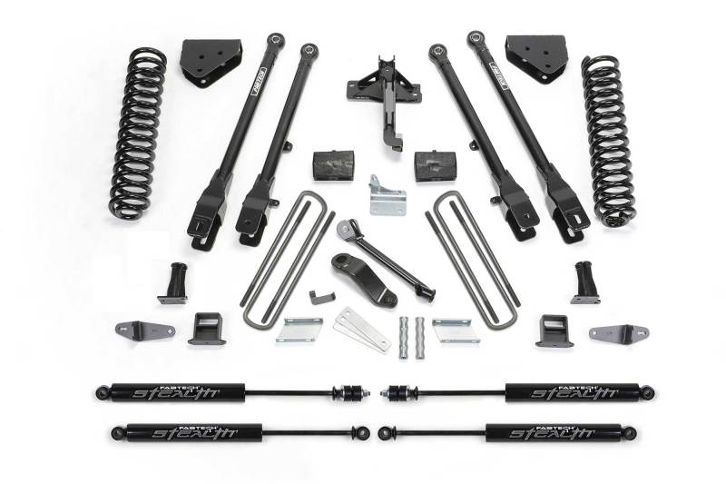 Fabtech 08-10 Ford F450/550 4WD 6in 4Link Sys w/Coils & Stealth Lift Kits Fabtech