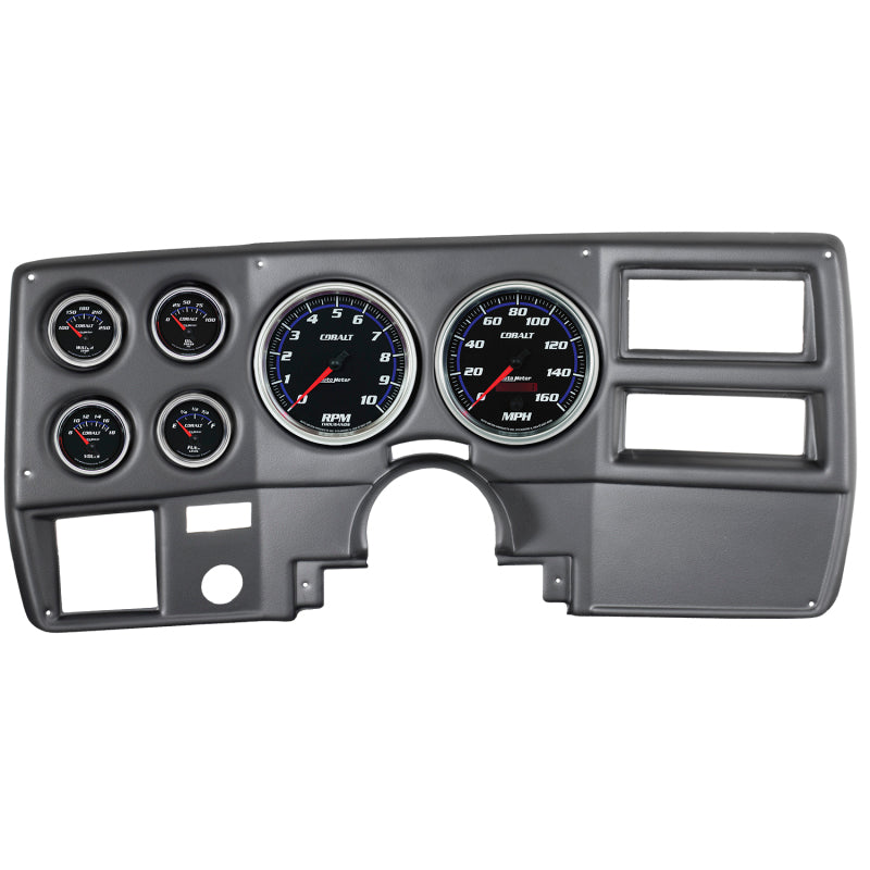 Autometer Cobalt 73-83 Chevy Truck/Suburban Kit 6pc Tach / MPH / Fuel / Oil / WTMP / Volt Gauges AutoMeter