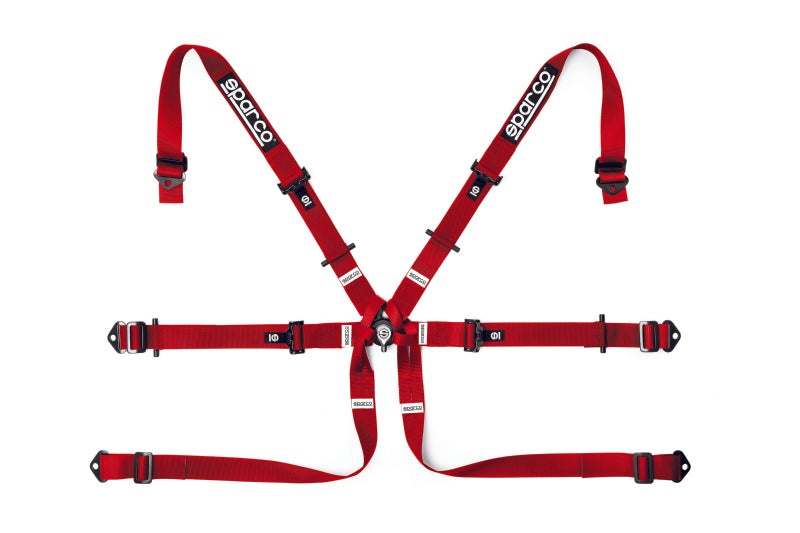 Sparco BELT 6 PNT 2in FORMULA RED Seat Belts & Harnesses SPARCO