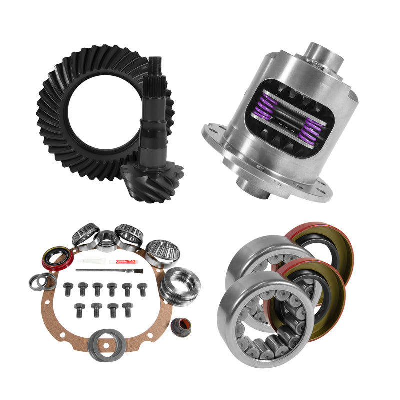 Yukon 8.8in Ford 4.11 Rear Ring & Pinion Install Kit 31 Spline Positraction 2.99in Axle Bearings Differential Install Kits Yukon Gear & Axle