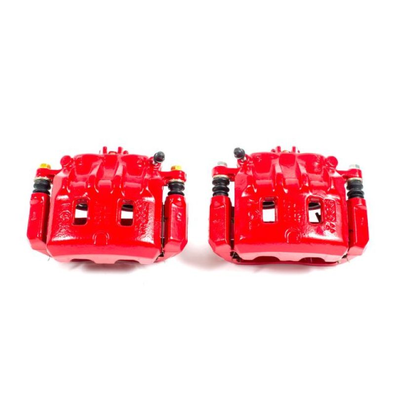 Power Stop 02-03 Subaru Impreza Front Red Calipers w/Brackets - Pair Brake Calipers - Perf PowerStop