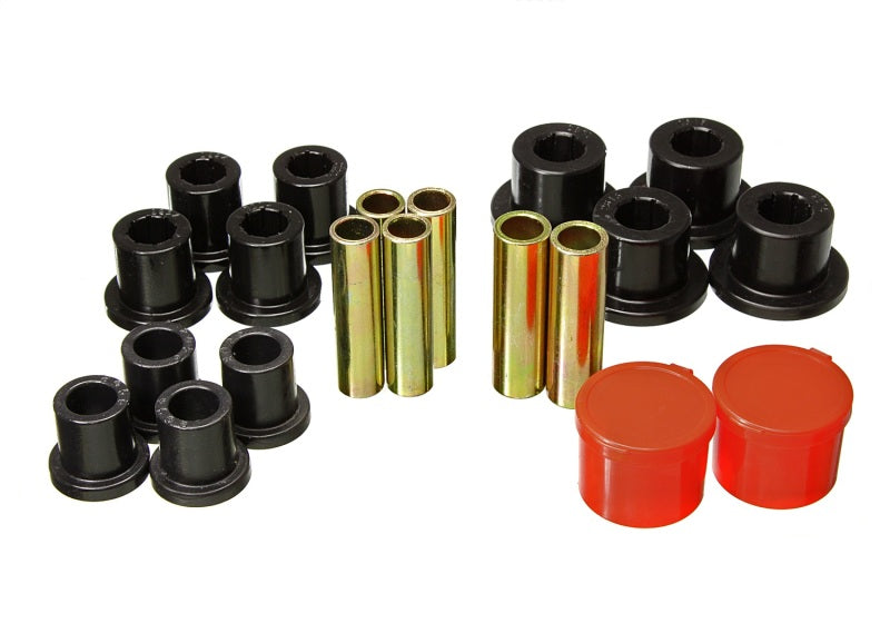 Energy Suspension 98-11 Ford Ranger 2/4WD Rear Leaf Spring Bushing Set - Black Bushing Kits Energy Suspension