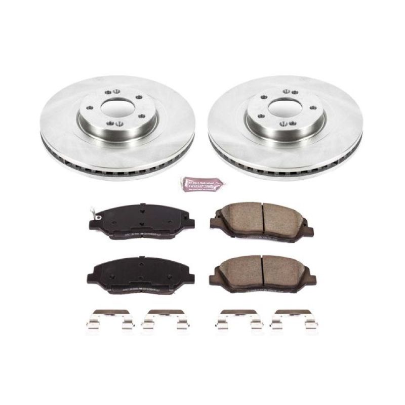 Power Stop 17-18 Hyundai Santa Fe Front Autospecialty Brake Kit Brake Kits - OE PowerStop