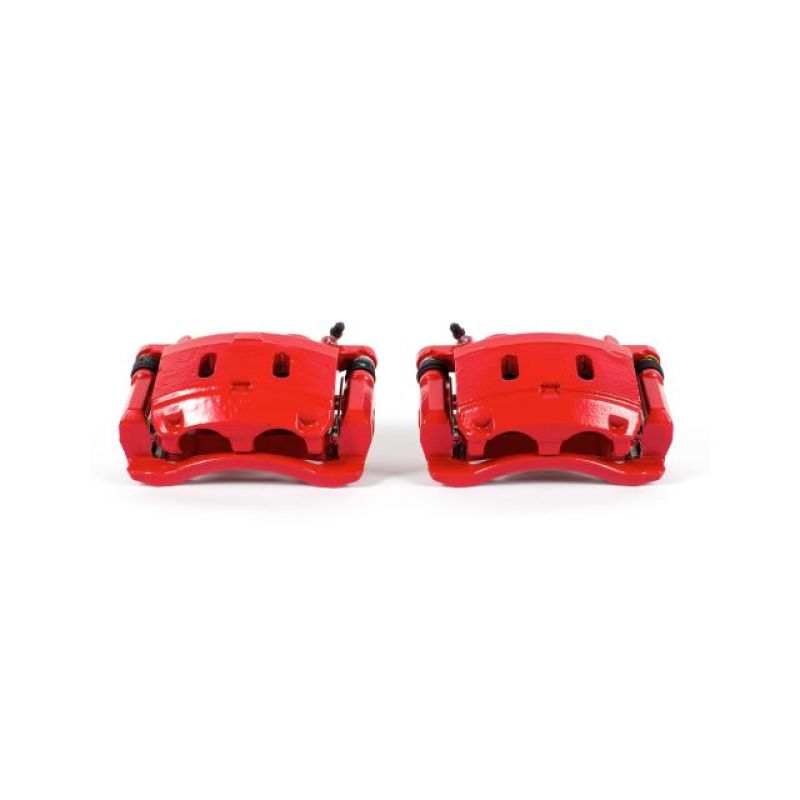 Power Stop 06-13 Infiniti QX56 Front Red Calipers w/Brackets - Pair Brake Calipers - Perf PowerStop