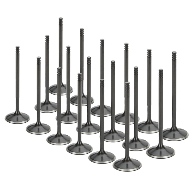 Supertech Audi/VW 1.8T 5V Black Nitrided Intake Valve - Set of 18 Valves Supertech