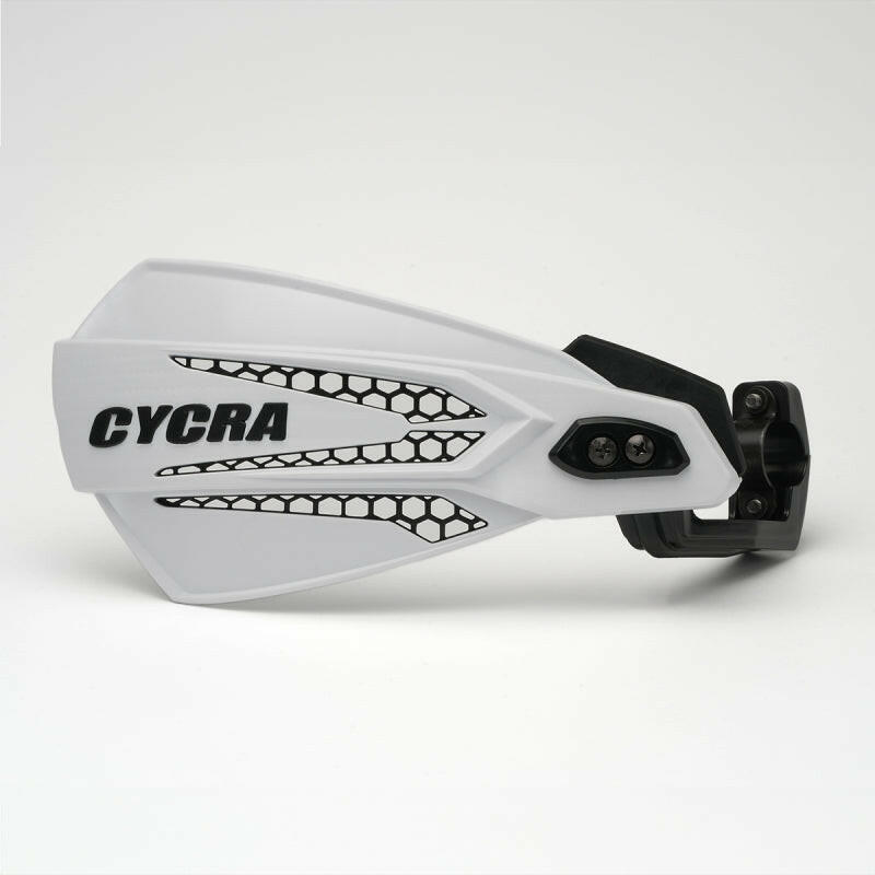 Cycra MX-Race Handguard - White/Black Hand Guards Cycra