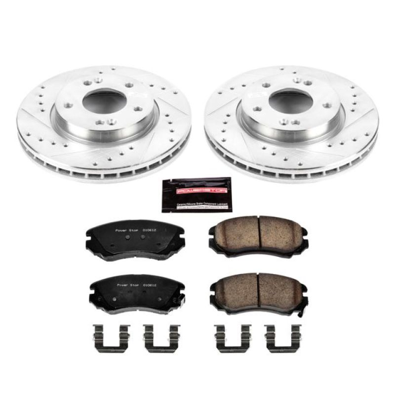 Power Stop 07-10 Hyundai Elantra Front Z23 Evolution Sport Brake Kit Brake Kits - Performance D&S PowerStop