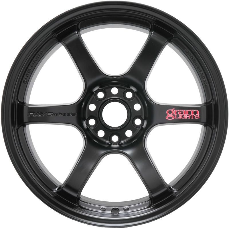 Gram Lights 57DR 17x9.0 +12 5x114.3 Semi Gloss Black Wheel Wheels - Cast Gram Lights